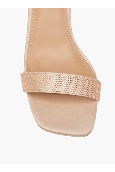 Celeste Celeste Women's Embellished Sandals with Kitten Heels and Buckle Closure