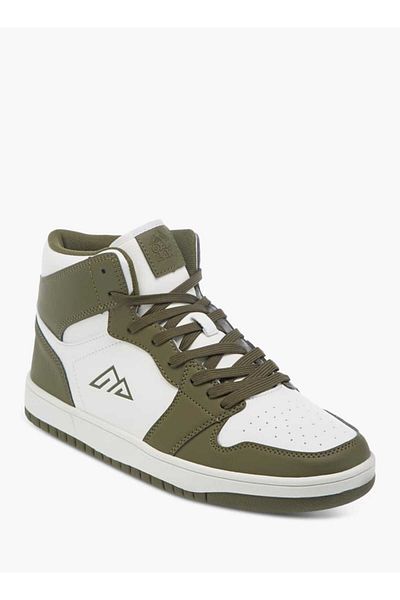 Oaklan by Shoexpress Colourblock High Top Sneakers with Lace-Up Closure
