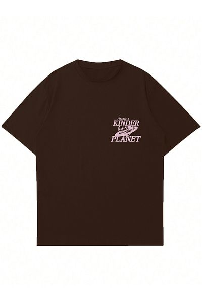 Mad&Calf Μπλουζάκι Unisex Kinder Planet με στάμπα με λαιμόκοψη