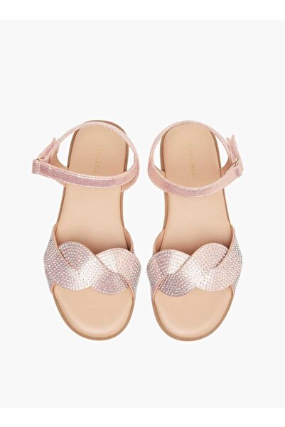 Flora Bella by Shoexpress صندل Flora Bella ذو حزام مرصع بمسامير مع إغلاق بخطا...