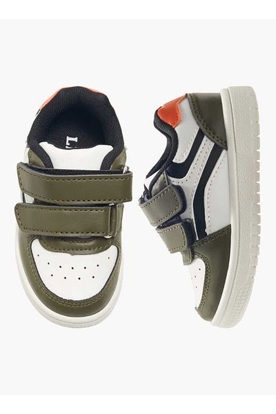 LBL by Shoexpress Panelled Sneakers with Hook and Loop Closure