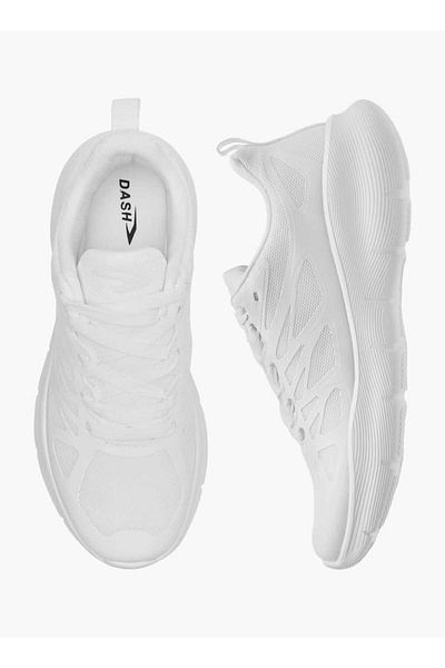 Dash Textured Lace-Up Sports Shoes with Pull Tabs