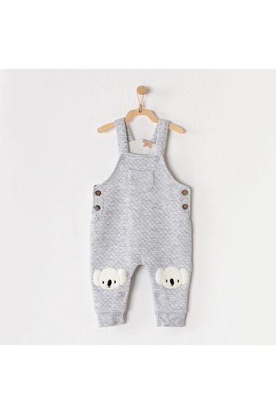andywawa Ac23173 Koala Patterned Baby Salopet Jumpsuit