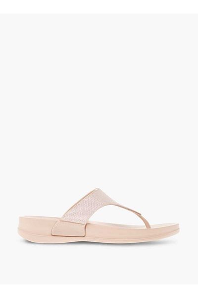Celeste Women's Textured Slip-On Thong Slippers