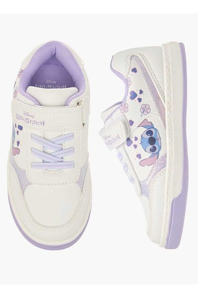 Disney Disney Lilo and Stitch Print Sneakers with Hook and Loop Closure