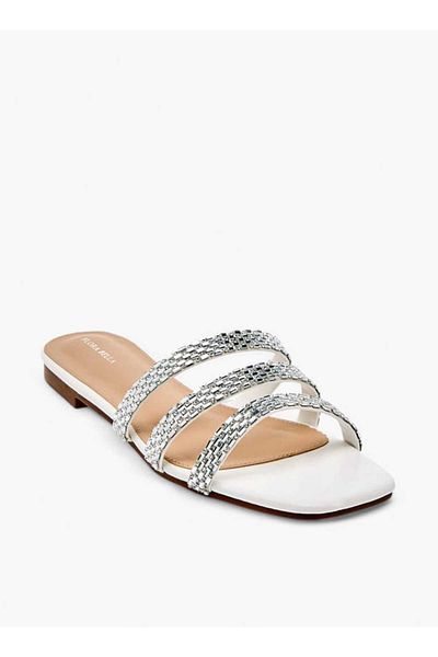 Flora Bella by Shoexpress Flora Bella Embellished Slip-On Flat Sandals