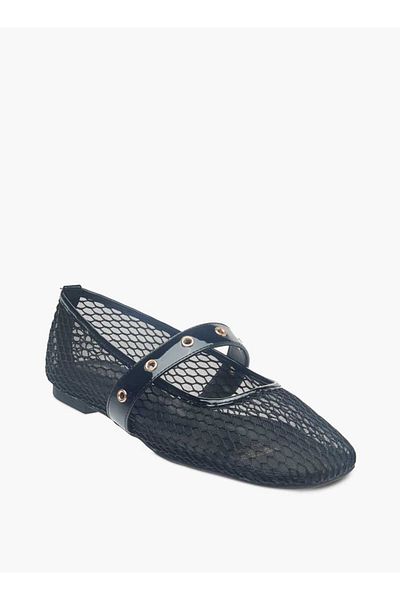 Celeste Women's Textured Slip-On Ballerina Shoes