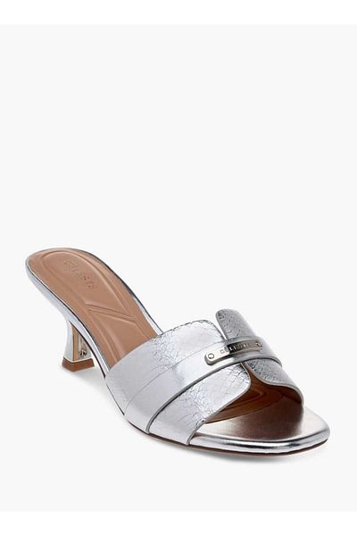 Celeste Women's Animal Textured Slip-On Sandals with Kitten Heels