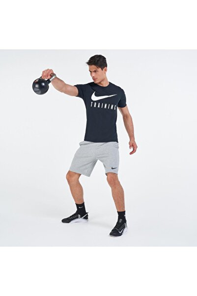 Nike Dri Fit Fleece Training Men's Gray Sports Shorts