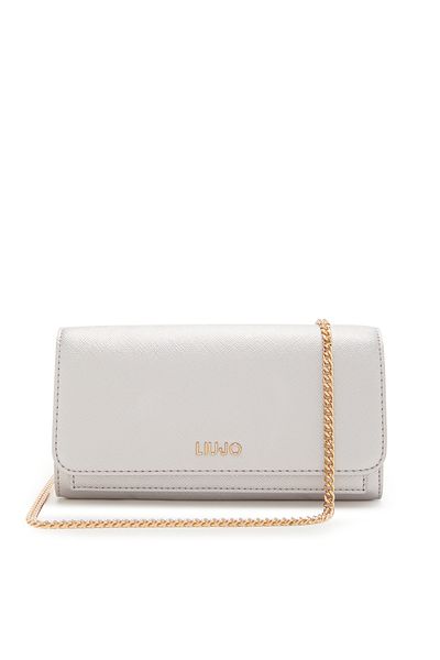 Liu Jo Caliwen Silberfarbene Druckknopf Brieftasche AA4291E0087-532
