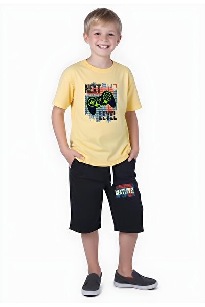 FYK COLLECTİON Next Консольний принт для хлопчиків, капрі з двома кишенями, к...