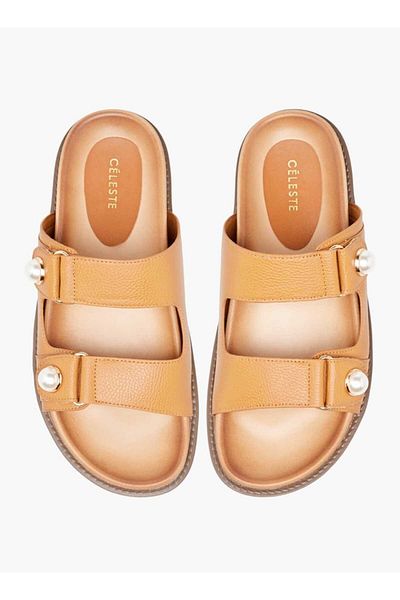 Celeste Women's Textured Slip-On Sandals