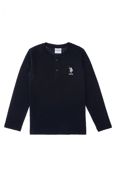 U.S. Polo Assn. Hanorac de bază bleumarin pentru băiat 50297420 -VR033