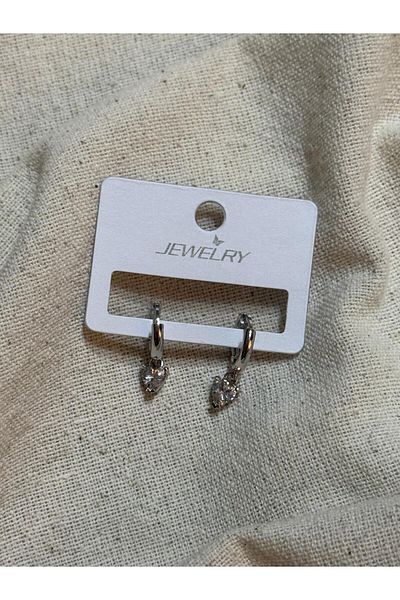Deha Design Heart Stone Zircon Earrings