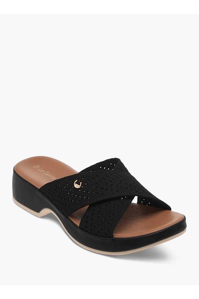 Le Confort Textured Slip-On Sandals