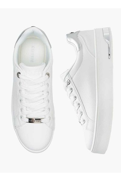 Celeste Women's Solid Chunky Sneakers with Lace-Up Closure