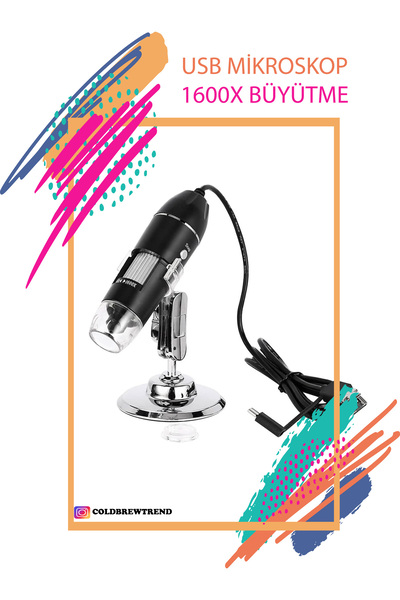 Genel Markalar USB1600X Yazılımlı Usb Dijital Mikroskop