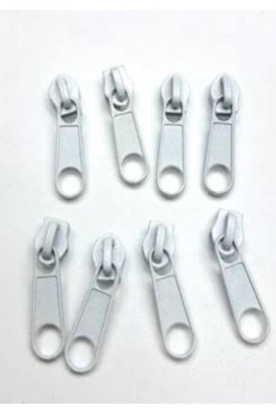 ALOTUHAFİYE Metrelik fermuar başlığı beyaz