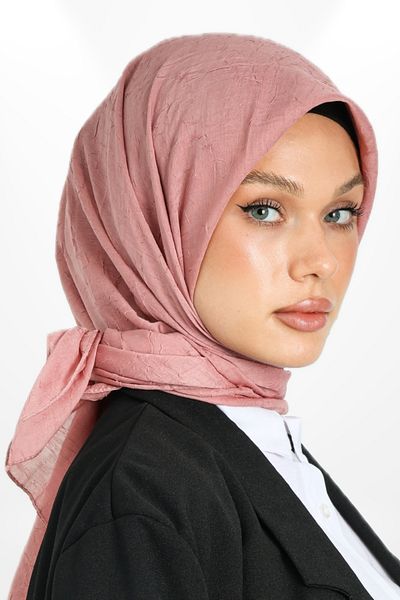 hijabchi Bamboo Craş Scarf - Powder