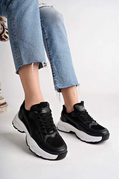McDark Tenis Milano pentru femei, alb, negru