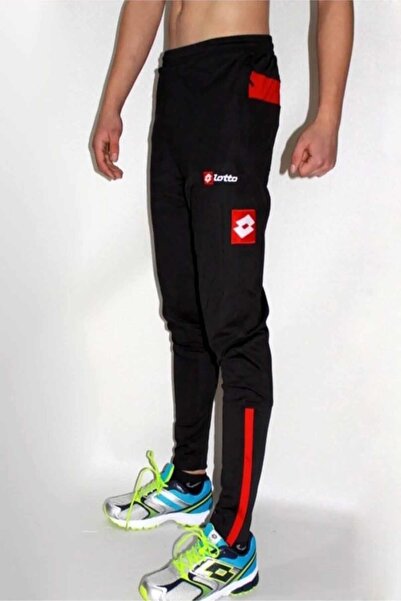 Lotto Ανδρική αθλητική φόρμα Costa Rashel Fabric Bottom101386415μαύρο-krmz