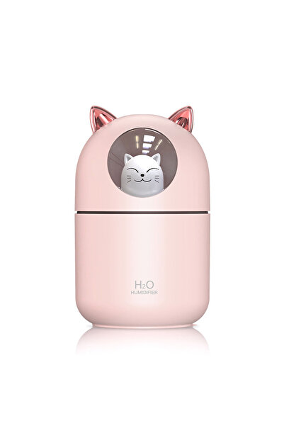 MUKKO HOME Sevimli Kedi Tasarımlı Aromaterapi Nemlendirici Hava Nemlendirici ...