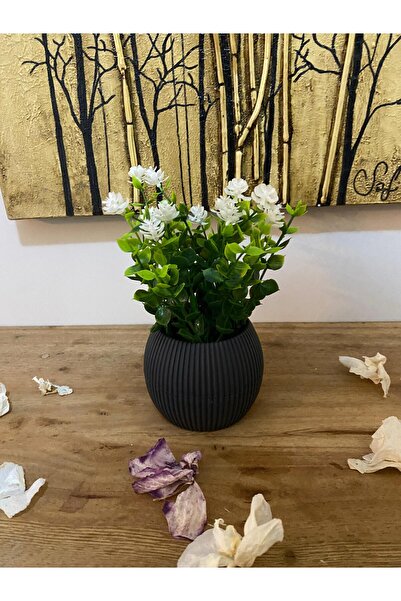 La bella bazar Küçük Boy Saksıda Yapay Çiçek Bitki , Gerçekçi Yapay Çiçek Mas...