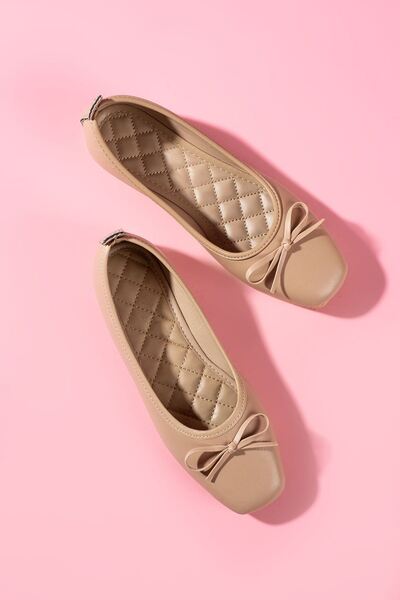 FUGA MODA Balerini Gatto din piele de nurcă cu mini fundă