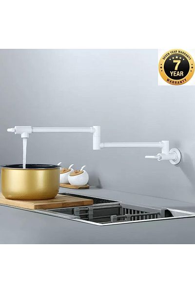 OEM Kitchen Stove Top Faucet Pot New Model White Color Imported