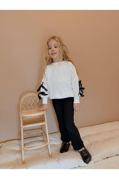 YİGİT BUTİK Yigit Boutique Spanish Leg Girl's Bottom Top Set