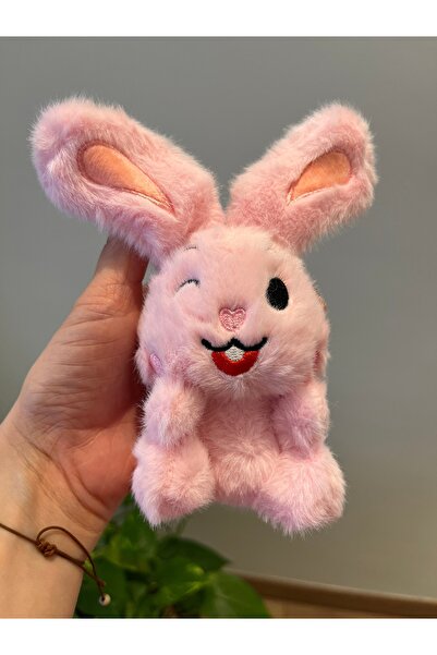 MEKİK BUTİK سلسلة مفاتيح قطيفة على شكل أرنب لطيف |   ملحق الحقيبة |   سحر الح...