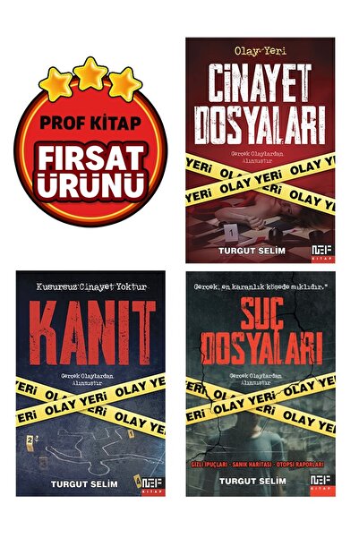 Nef Kitap Kriminal Olaylar Seti - 3 Kitap