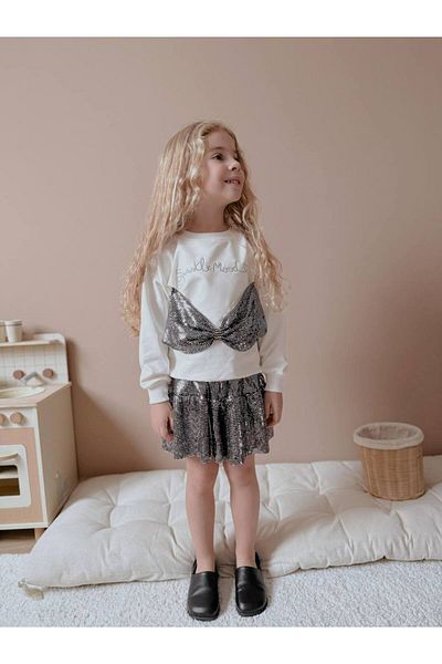 YİGİT BUTİK Yigit Boutique Girl's Suit with Sequin Skirt