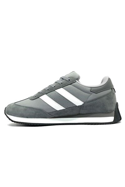 Hammer Jack 101-24985-m Santiago Leather Sneaker Men's Sports Shoes Gray