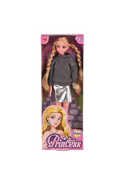 KdrElektronik Wg- 115527   Model 29 cm Doll Braided Hair Sweater Vardem Toy