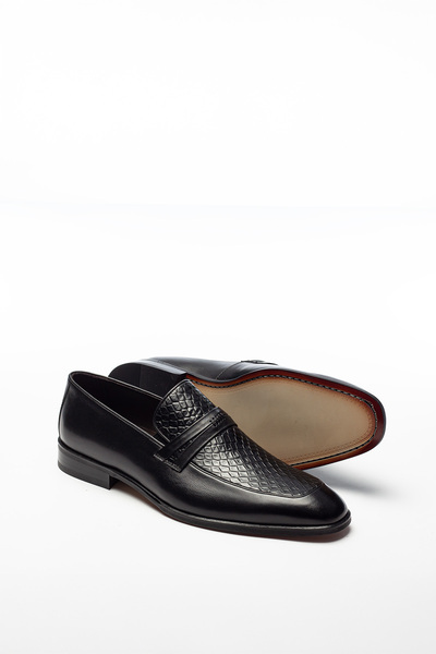 MONTANA Frt1001-1 100% Genuine Calf Leather Men's Classic Shoes Lace-Up Stylish Office Business Shoes Black