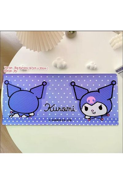 synshop Χαριτωμένο Sanrio Kawaii Kuromi Mouse Επιτραπέζιο Ματ Πληκτρολόγιο Mouse Pad Μεγάλο Mousepad Office Gamer Girl