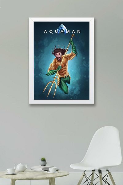 Saturn Aquaman Πίνακας με κορνίζα - Πίνακας αφίσας Marvel