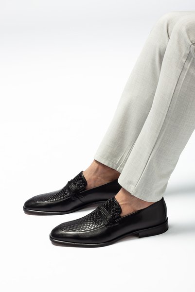 MONTANA Frt1001-1 100% Genuine Calf Leather Men's Classic Shoes Lace-Up Stylish Office Business Shoes Black