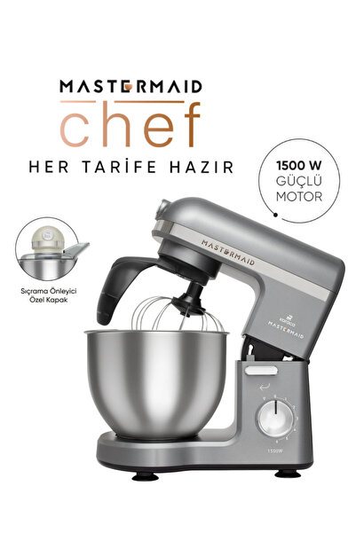Karaca Hamur Yoğurma MİKSER & Karıştırıcı Püre Çırpma 5LT Mutfak Şefi PRO Çif...