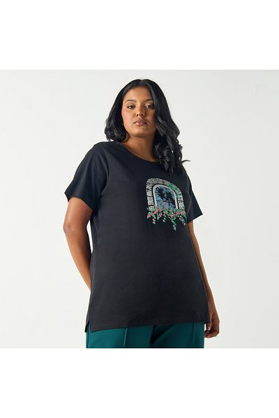 Ulla Popken Regular Screen Tee