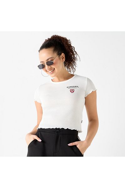 SP Characters Chr L Lettuce Hem Crop Tee