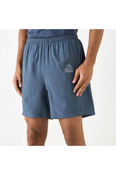 Kappa Logo Print Shorts With Elasticated Waistband And Pockets