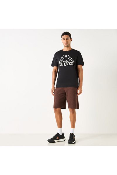 Kappa Textured Shorts With Drawstring Closure And Pockets