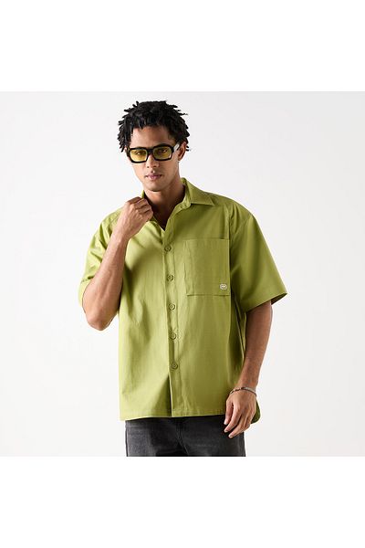 ECKO Relaxed Fit Shirt With Pocket And Short Sleeves