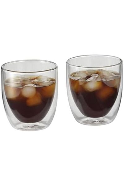 STOREMAX Ntwork Glass Cappucino Cup 2P Art 1087243