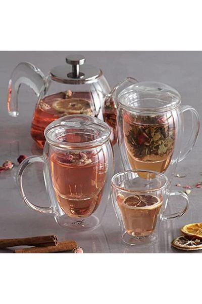 STOREMAX Ntwork Glory D. Wall Herbal Tea Cup in the Barda 280ml, Transparent Art 1087243