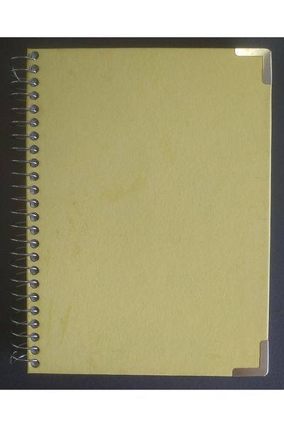 DEFTERSAN A5 Yellow Orange Green Sketchbook with Hard Cover - 140 Gr. 50 Yp