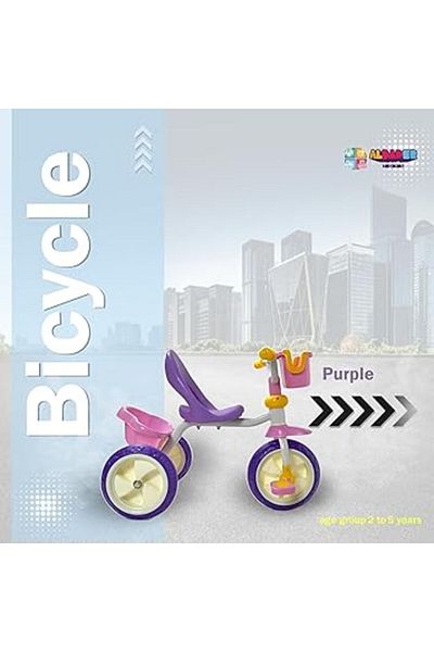 ALBADER Tricycle For Toddlers, Kids Trike For 2-6 Years with Doube Baskets, Kids Tricycle Rider