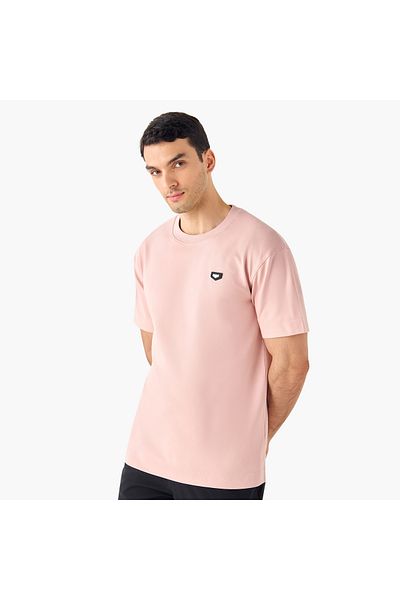 Iconic Applique Detail Crew Neck T-shirt With Short Sleeves